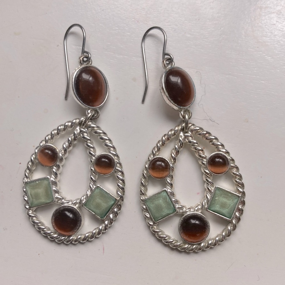 Silver earrings